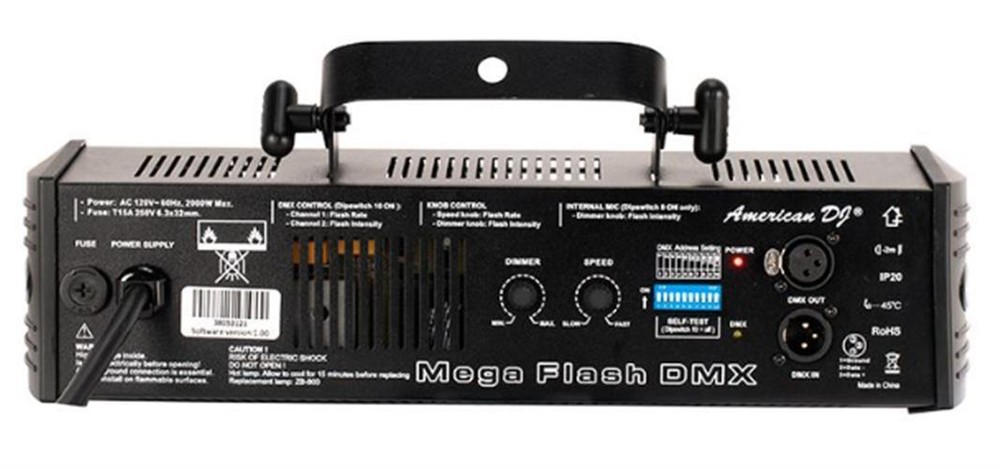 ADJ Mega Flash DMX: Programmable, Sound Activated Strobe Light