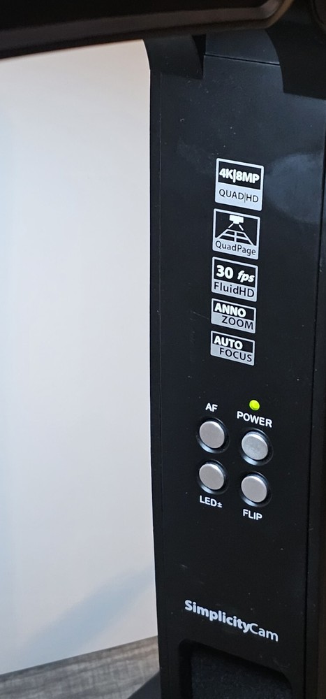 Recordex, SimplicityCam SC8z AF Document Camera, Tested Working