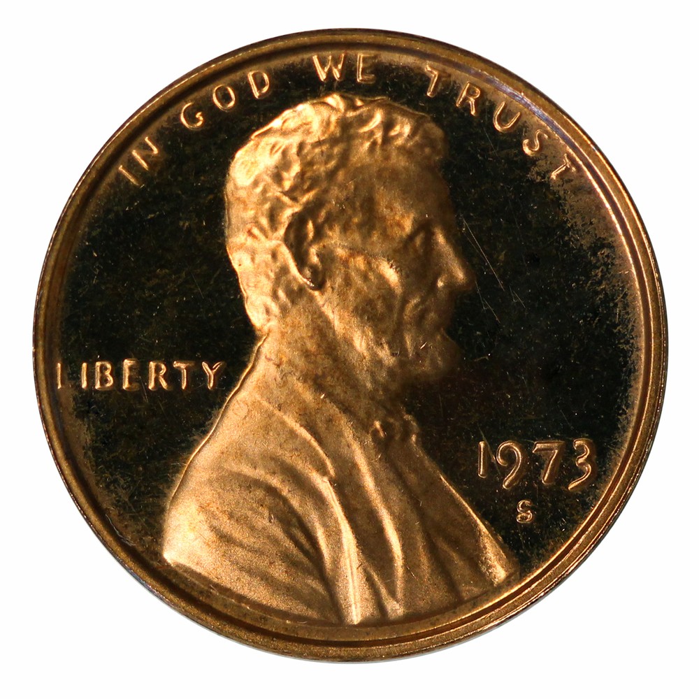 1973 -S Lincoln Memorial Cent Gem Proof Single Coin