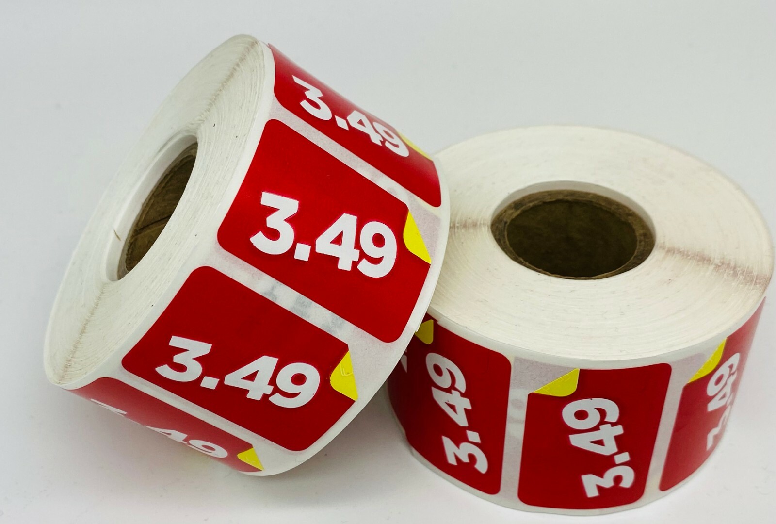 1 Roll of 1000 1.5"x1" $3.49 Product Price Point Red & Yellow Labels Stickers