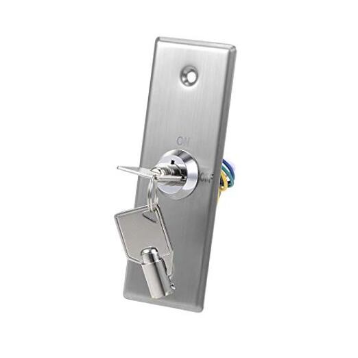 Key Switch Lock On/Off Exit Door Lock Emergency Door Release SPST for Access