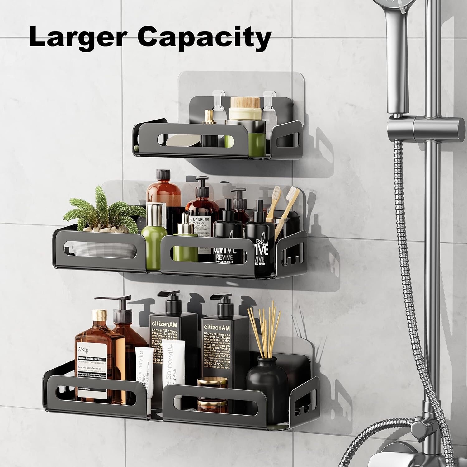 3 Pack Shower Caddy Shelf Bathroom Basket Bath Storage Holder Organizer Rack NEW
