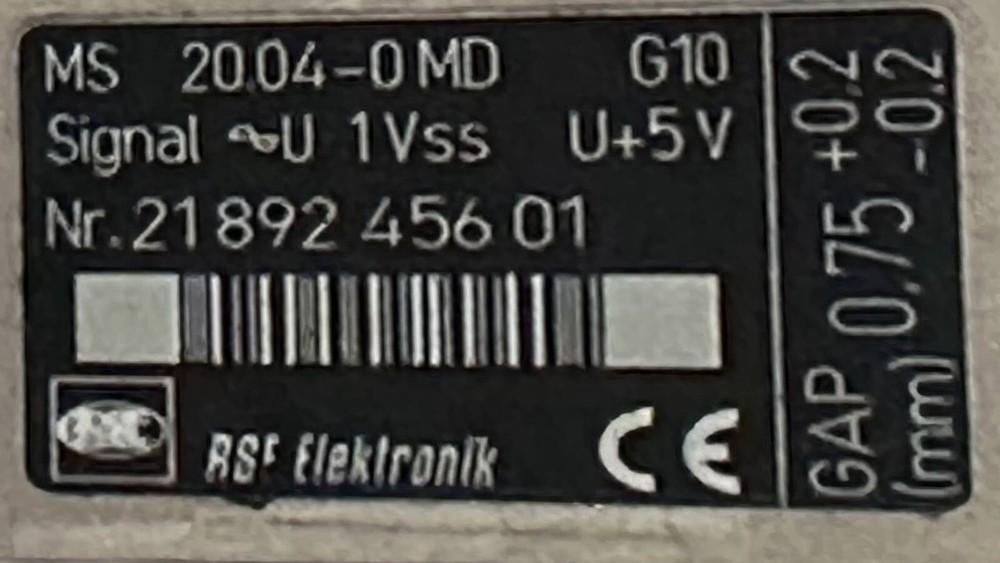 RSF Elektronik MS 20.04-0MD G10 Electronic Linear Encoder With Read Head Cable