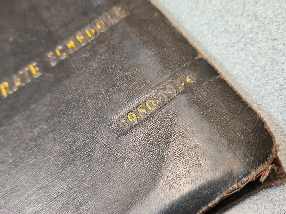 Chevrolet Flat Rate Schedule 1950 - 54