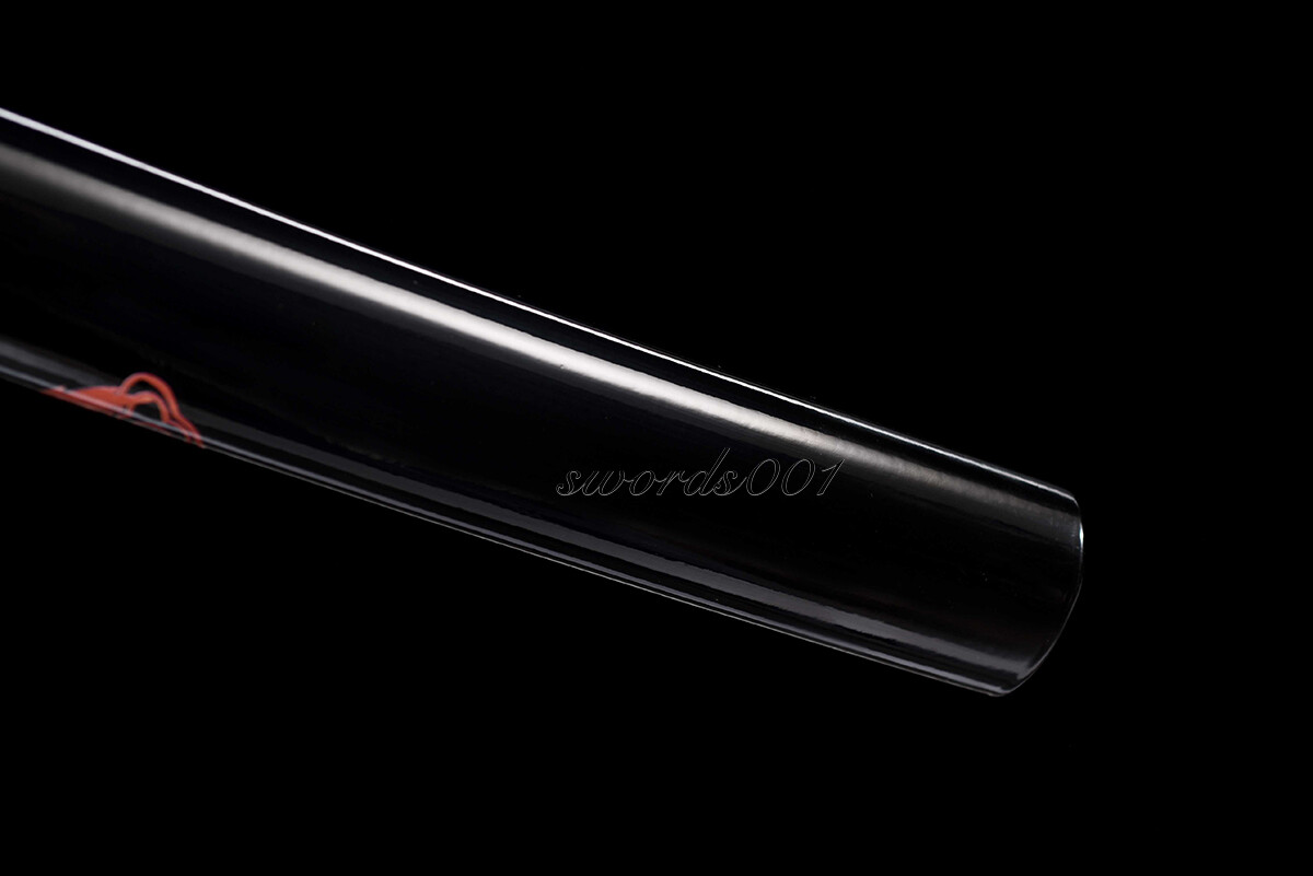 Handmade Black Blade Japanese Samurai Katana Sword 1095 High Carbon Steel Sharp