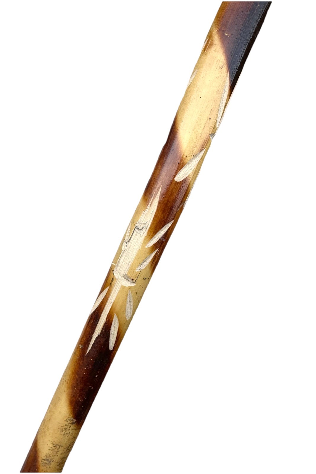 Unused Traditional Martial Arts Weapon Carved Wood Fighting Training Stick Bo 60