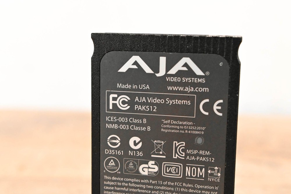 AJA PAK512 SSD Module for Ki Pro Systems CG01WD7