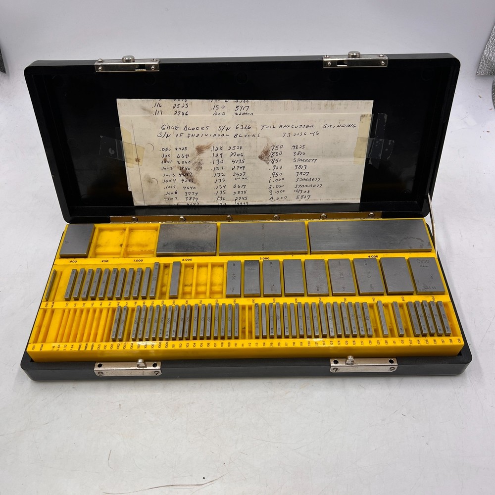 DOALL PRECISION GAGE BLOCKS PARTIAL SET RANGE SET METAL INCOMPLETE