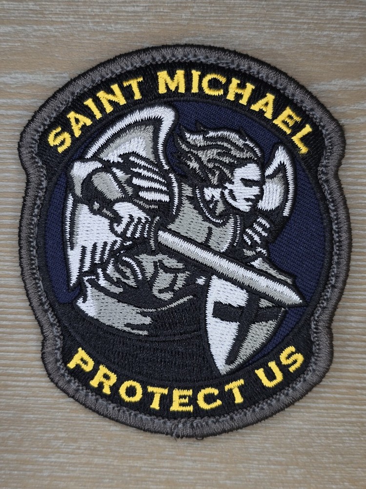 ST MICHAEL PROTECT US MODERN MILSPEC MONKEY MSM TACTICAL FULL COLOR HOOK PATCH