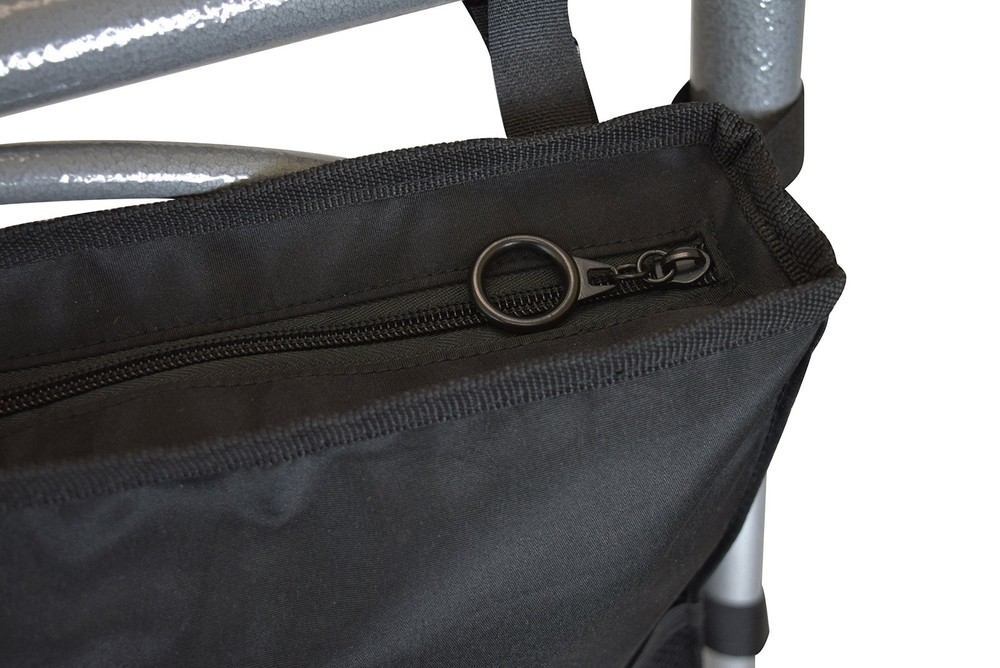 Walker Storage Bag with 6 Pockets, Black - Walker Pouch Organizer for Mobilit...