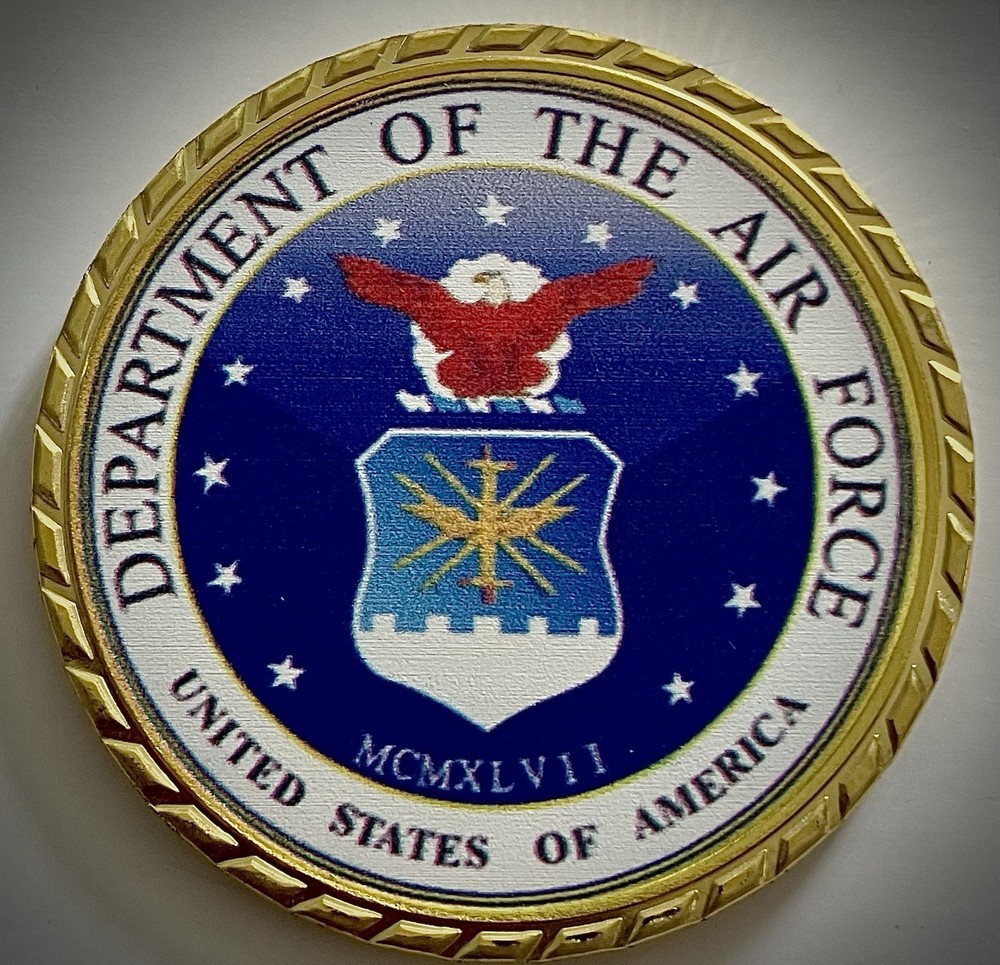 Space Force Challenge-Gold Colored-Air Force-USAF