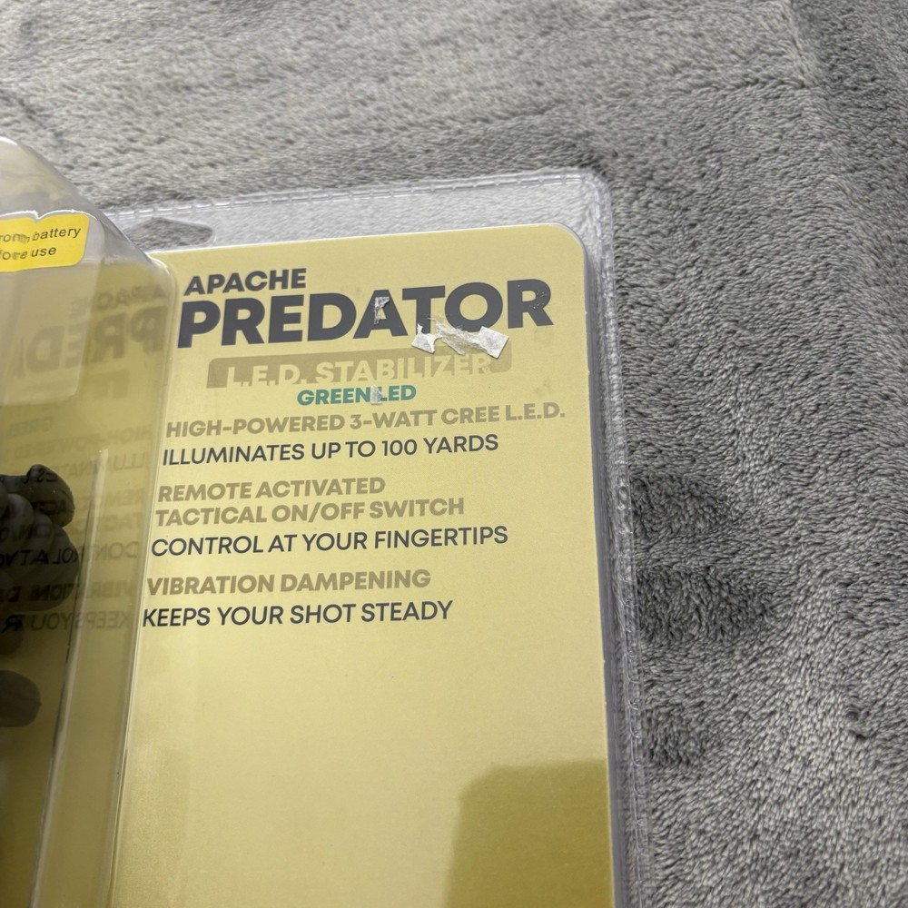 NAP Apache Predator Hog Hunting Stabilizer Green LED Light with Pressure Switch