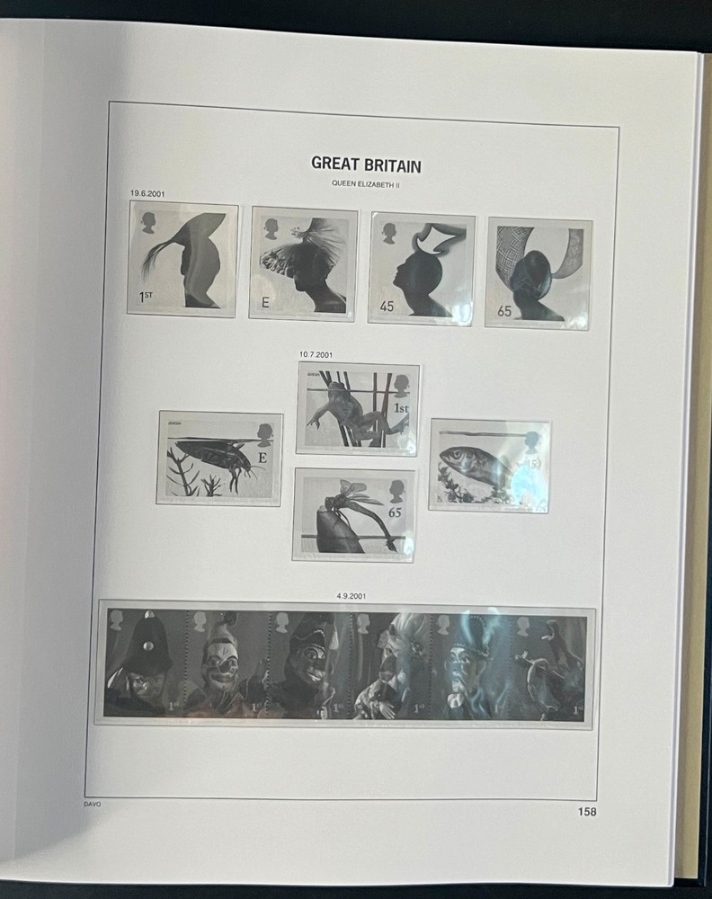 Great Britain Davo Lux Hingeless Album 2000-2002 ZAYIX