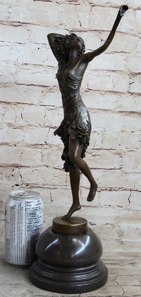 100% Solid genuine Bronze Colinet Dancer Home office Decoration Decor Figurine