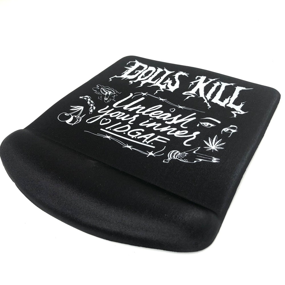 Dolls Kill Mousepad Black “Unleash Your Inner IDGAF”