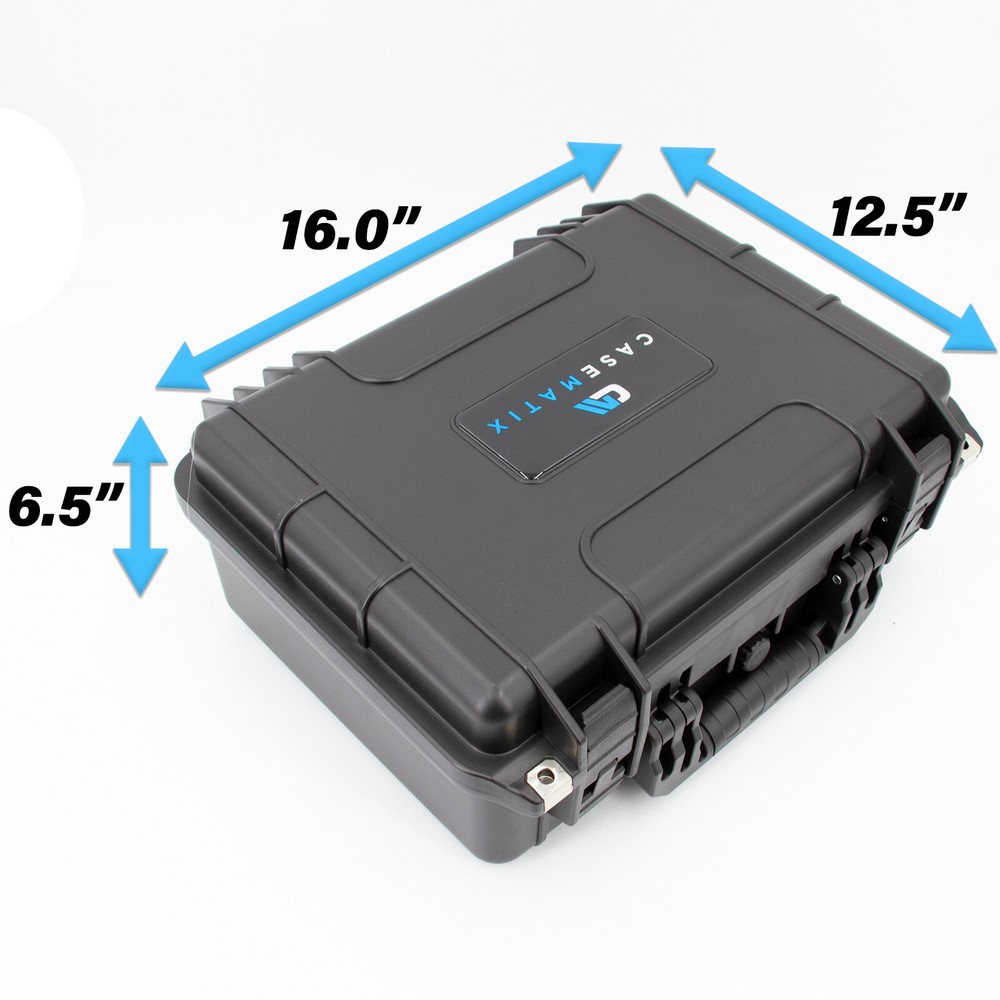 CASEMATIX Waterproof Marine Electronics Fish Finder Case - Includes Case Only