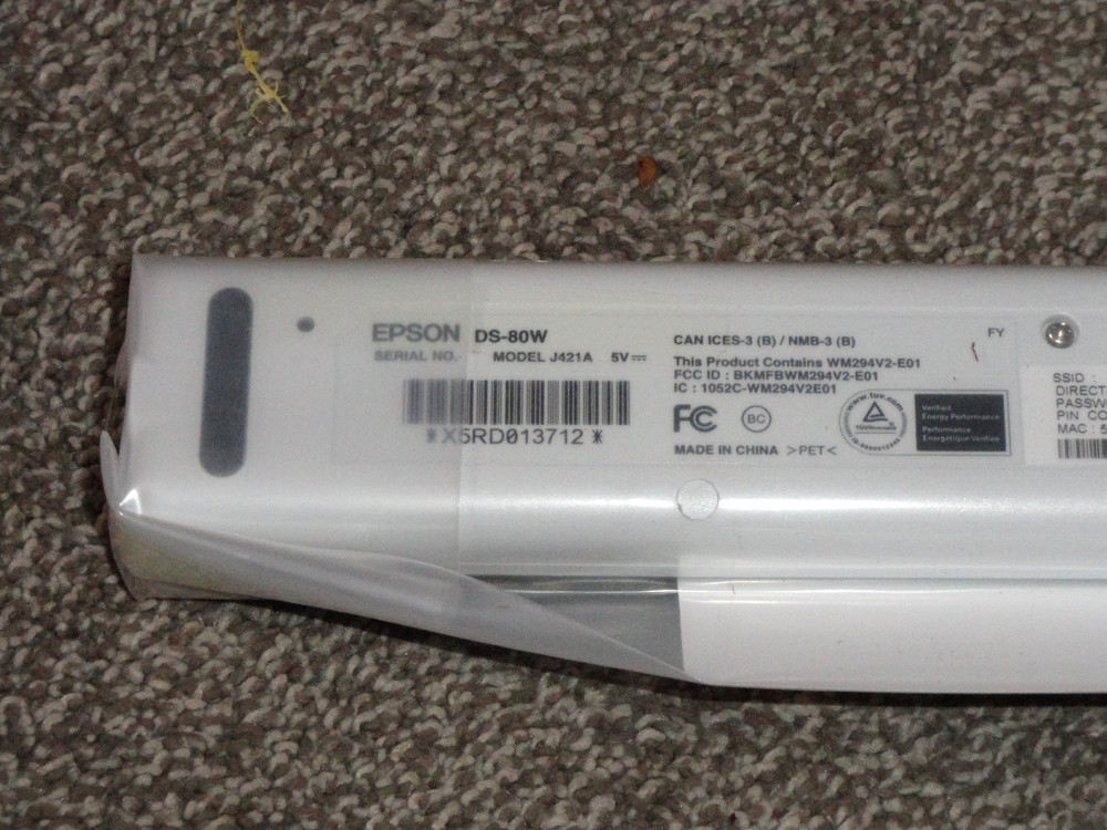 Epson Workforce DS-80W Wireless Portable Color Document Scanner