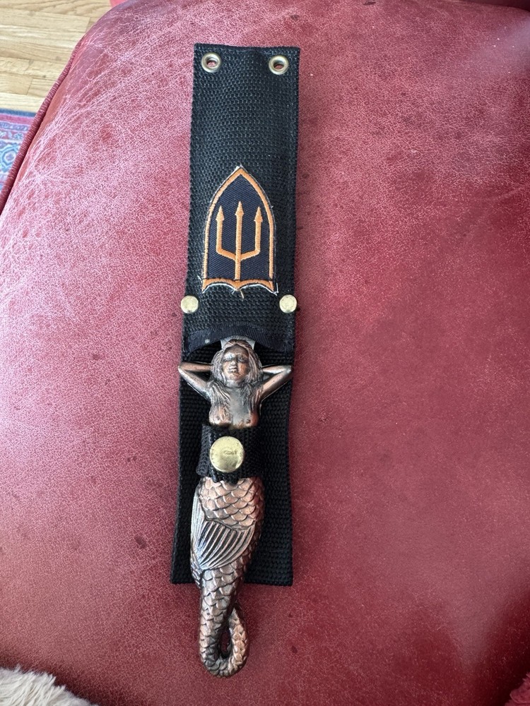 Vintage Mermaid Dagger with Sheath
