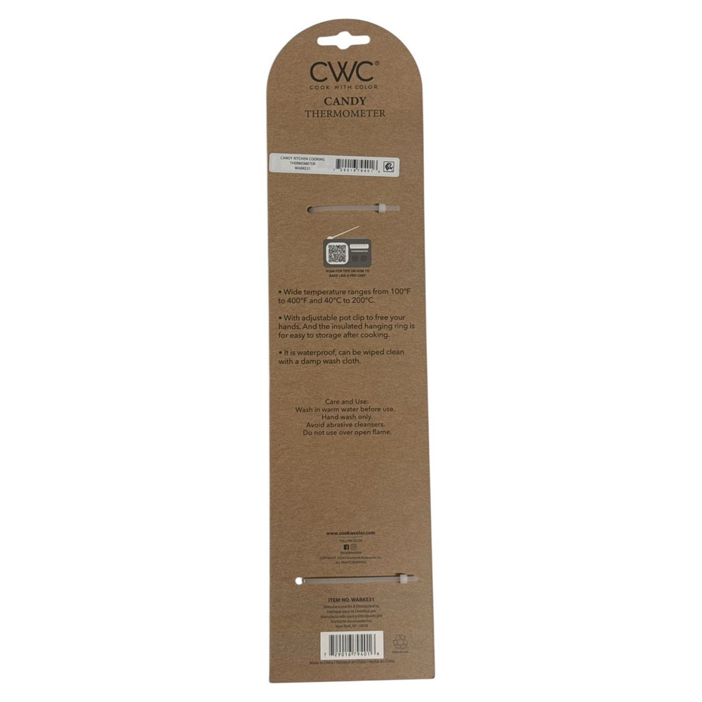 Cook With Color Candy Thermometer – Essential Kitchen Tool for Candy Making New