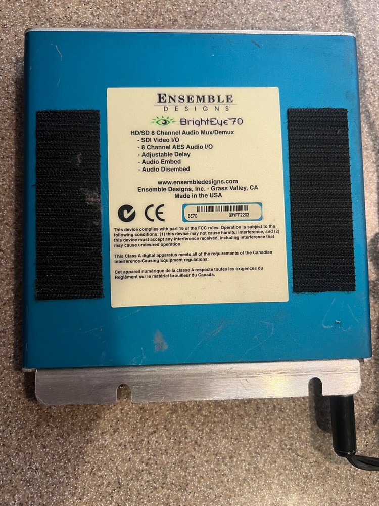 Ensemble Designs BrightEye 70 Digital Audio Embedder and Disembedder - HD-SDI