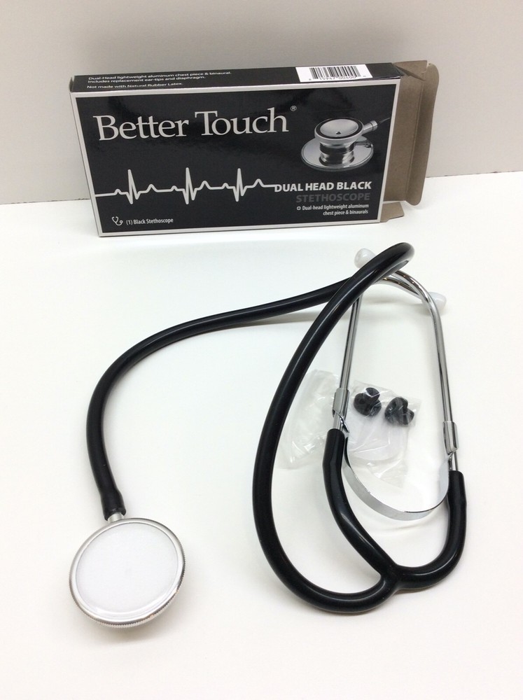 Cabvi Better Touch Dual Head Black Stethoscope Lightweight