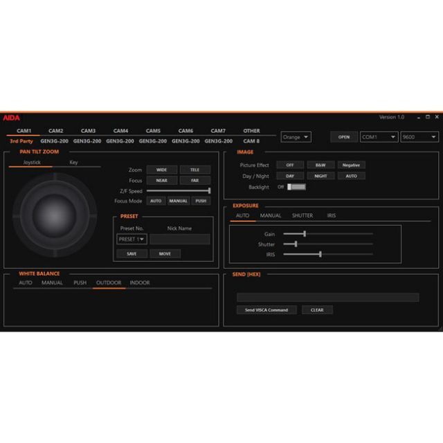 Overstock - VISCA Camera Control Unit and Software