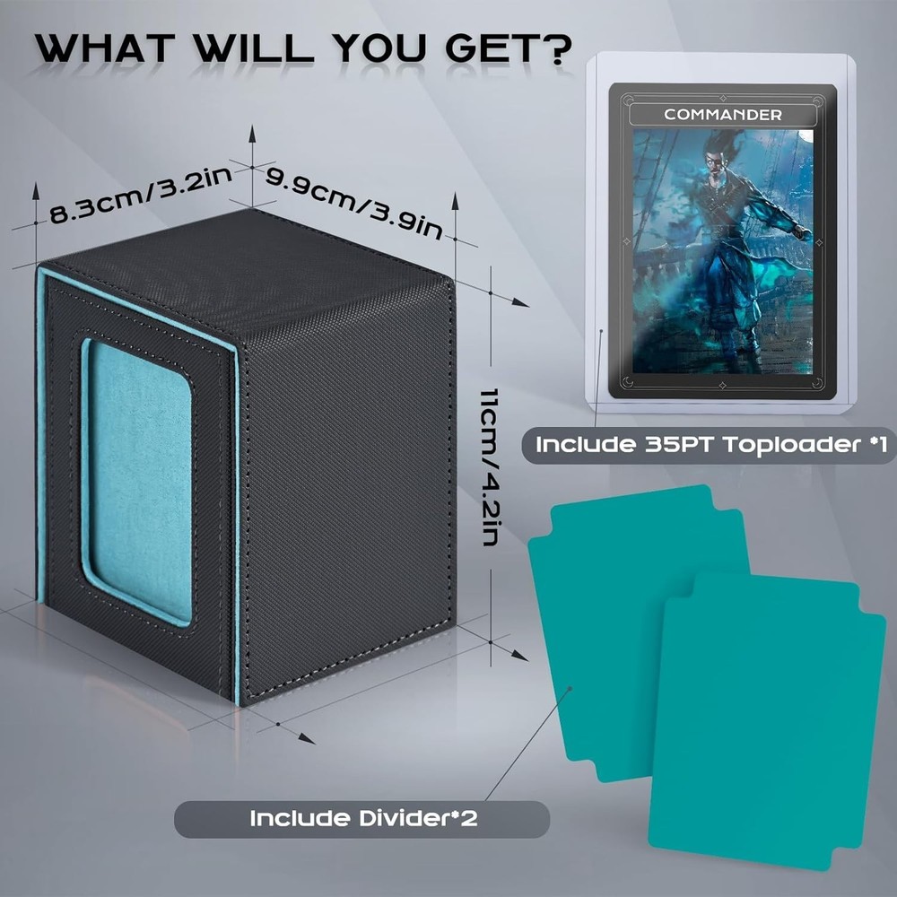 Waterproof MTG Deck Box with Display Window