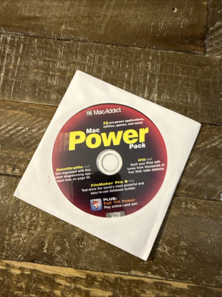 116 Mac Addict Mac Power Software PC Cd Rom