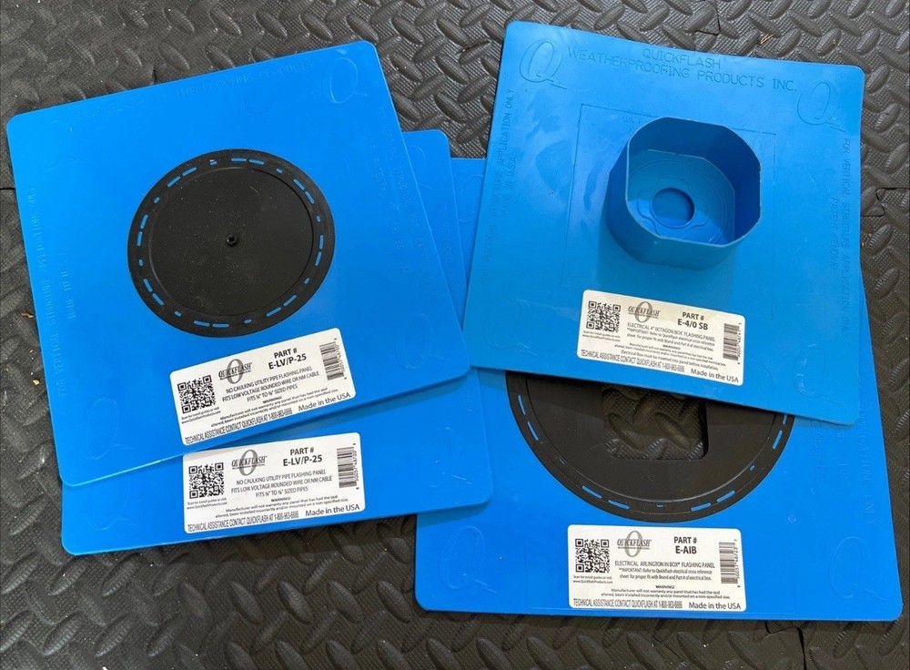 2 x quickflash E-LV/P-25, 1 quickflash E-4/0 SB, 1 quickflash E-AIB Flashing