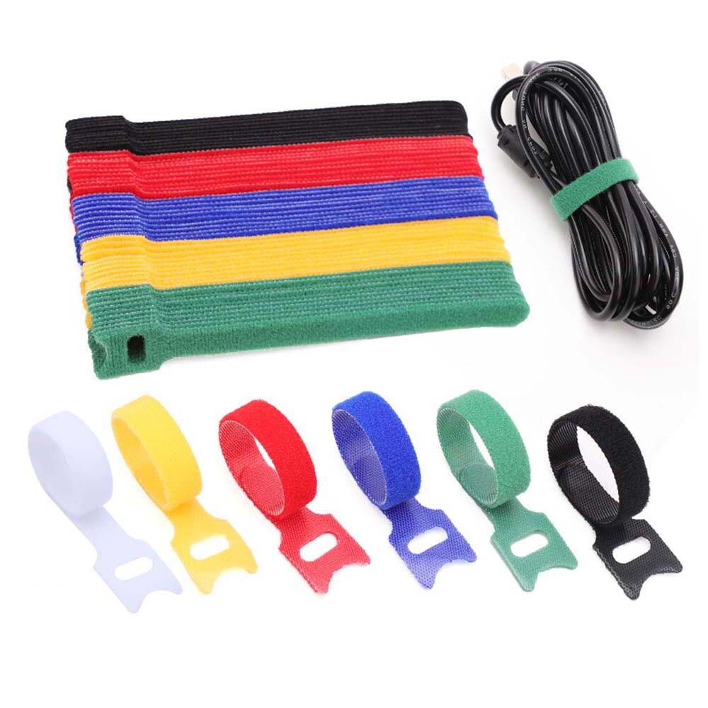 Double sided Strapping Reusable cable ties 12mm wide,Self-adhesive Cable Tidy