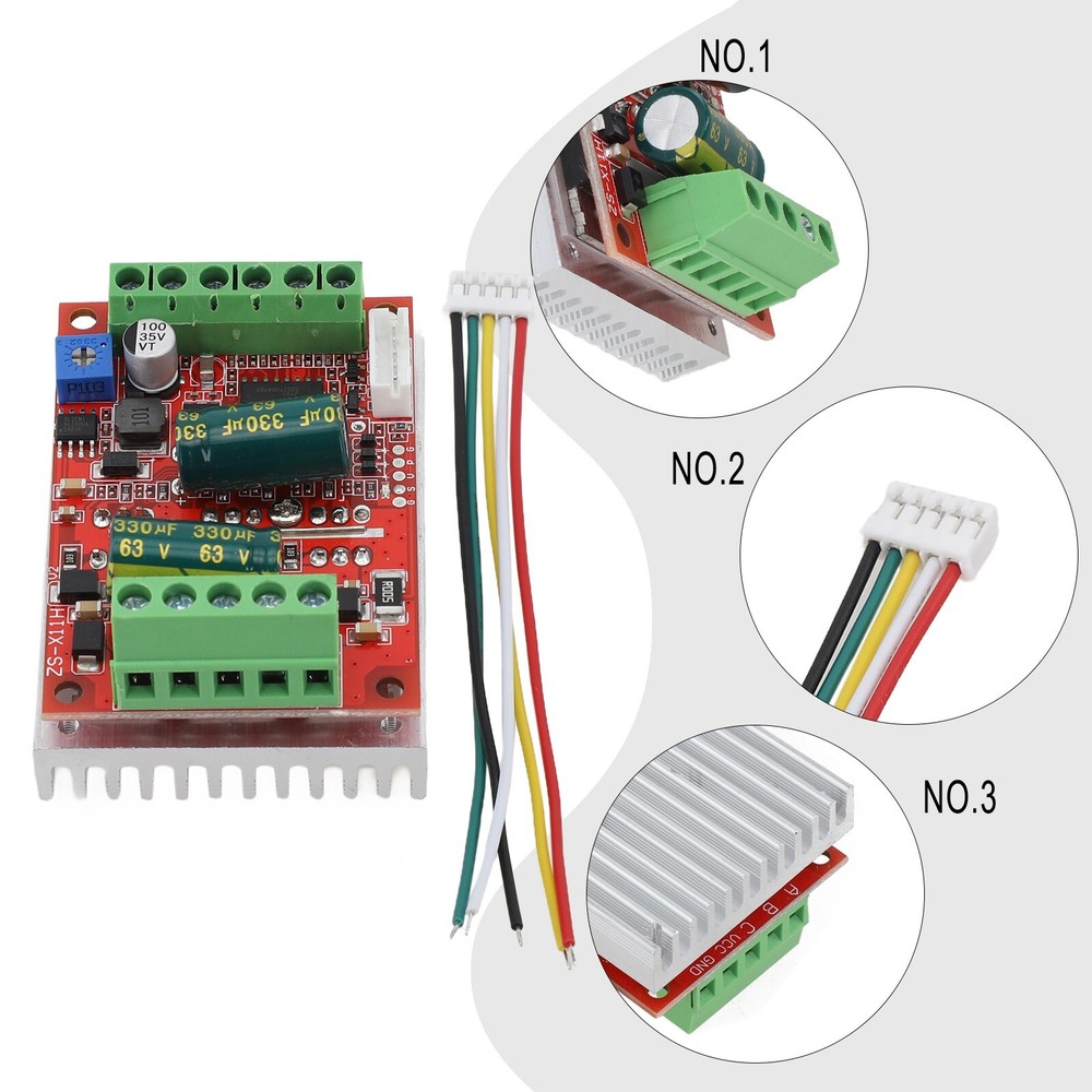 Motor Controller Brushless Brushless Motor Controller DC 12/24/48V Replacement
