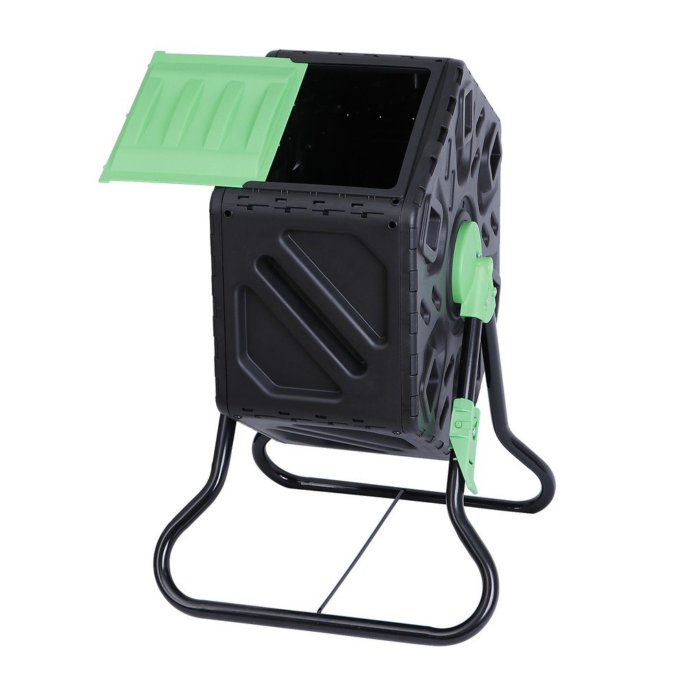 18.5 Gal Compost Bin Garden Composting Durable Rotating Compost Bins Tumbling