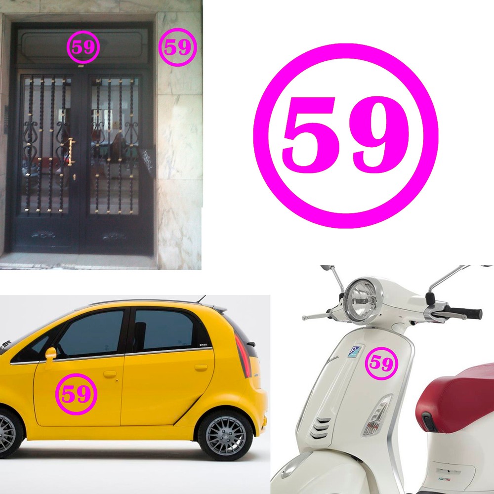 Number 59, Sticker Vinyl Version v1b