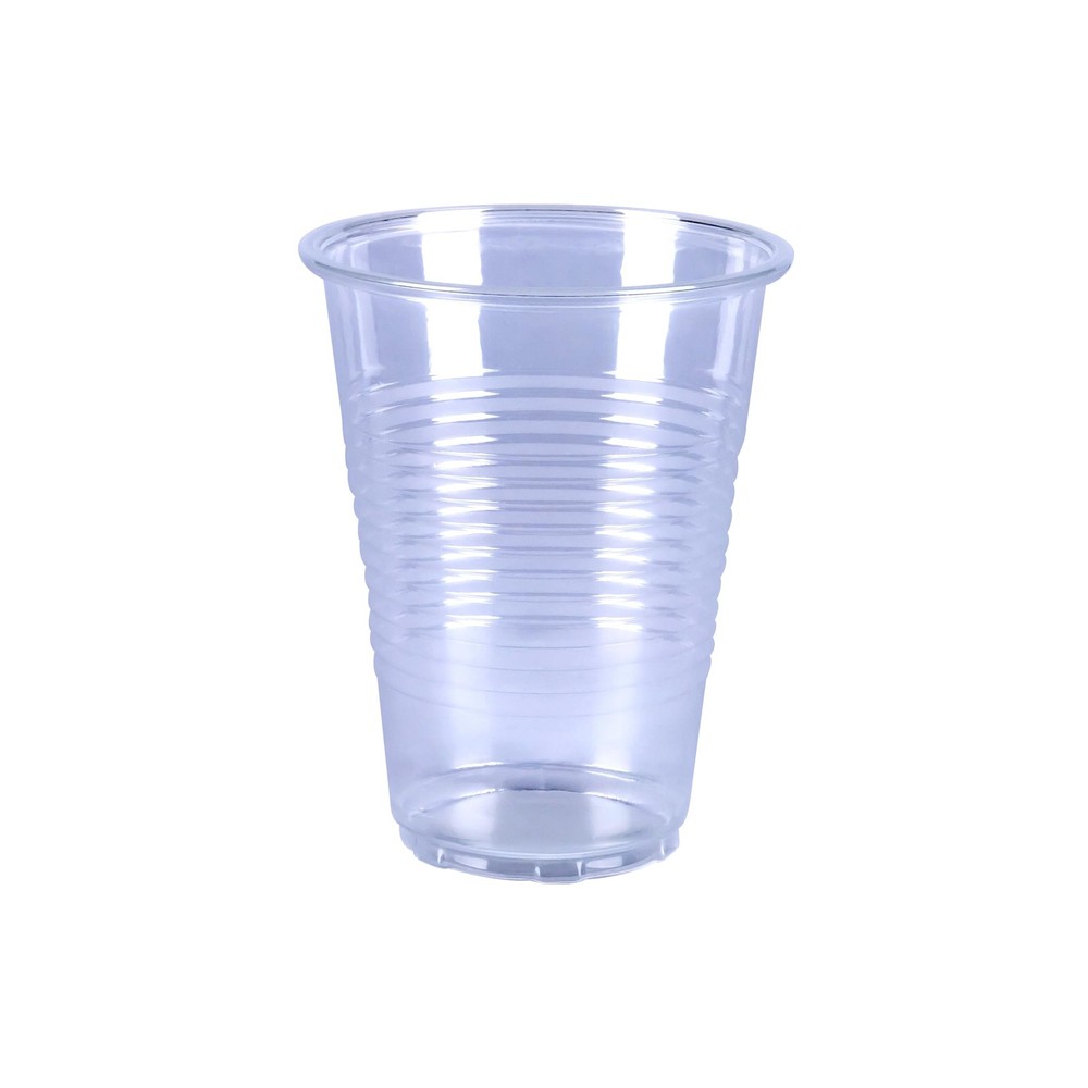 Amazon Basics Small Disposable Clear Plastic Cups, 9oz, 100 9 Ounces,