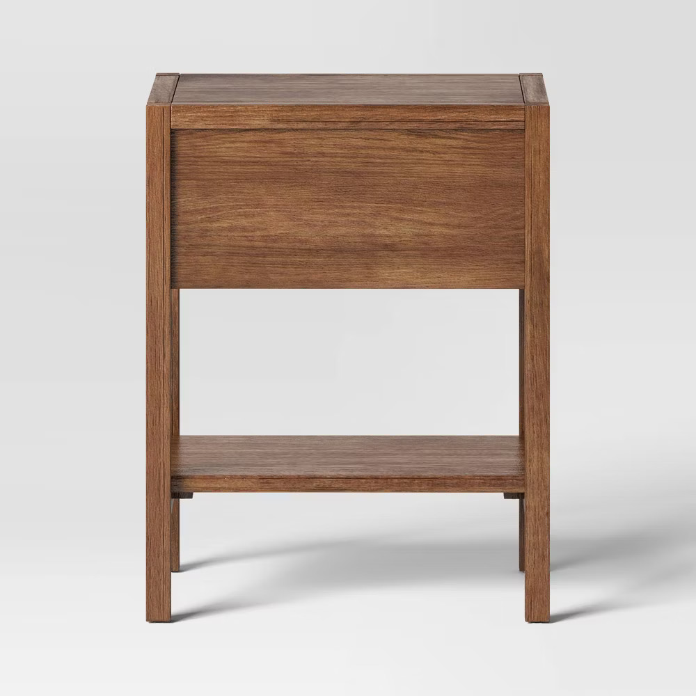 Warwick End Table with Drawer Brown - Threshold