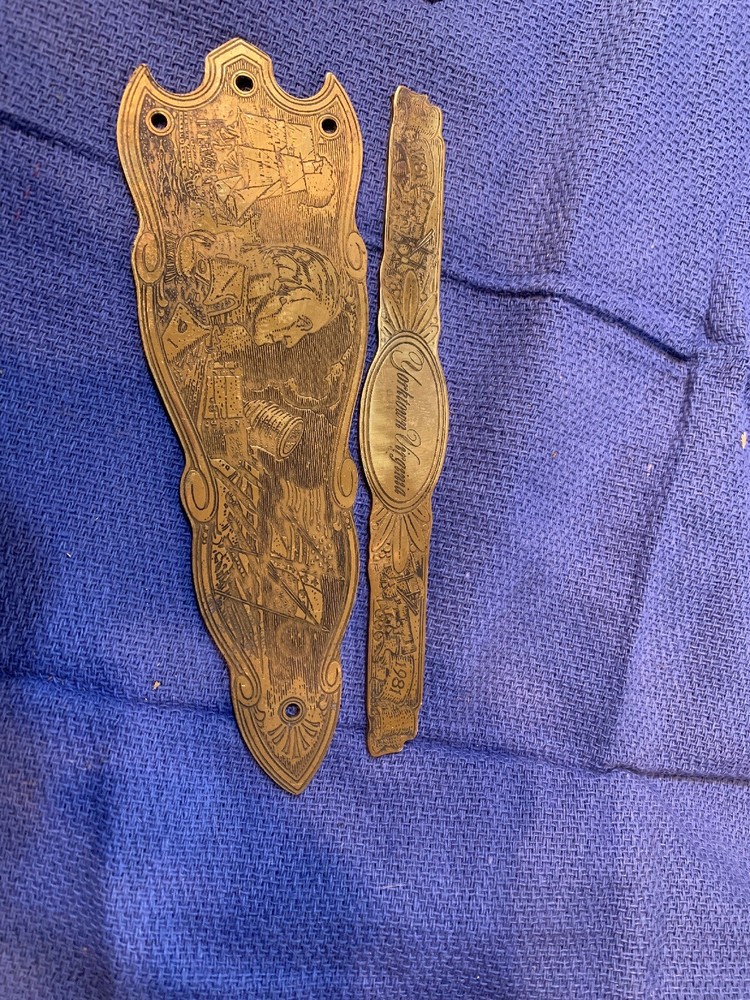 Decorative Brass Plates For Muzzle Loader Rifles (112)