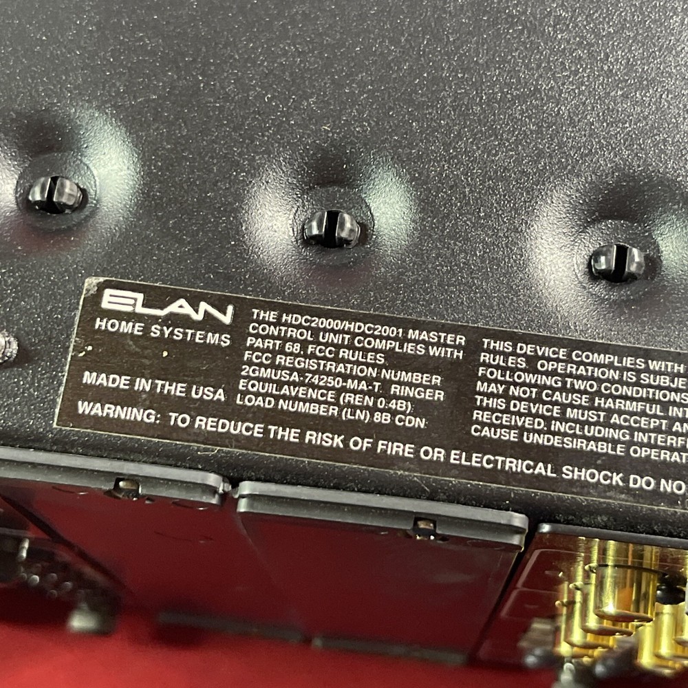 Elan Home Electronics Master Control Unit HDC2000/HDC2100 Multi Room Controller