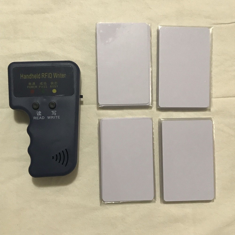 Handheld RFID Writer 125Khz + 40 White Cards