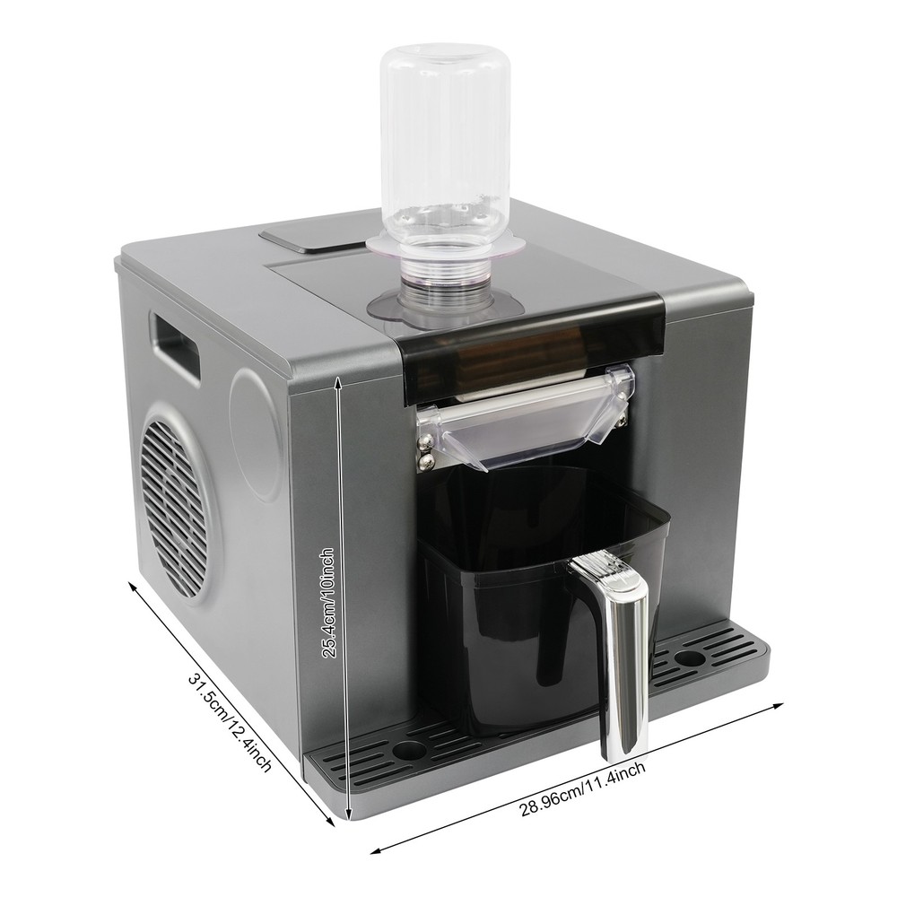 Snowflake Ice Making Machine Shaved Ice Machine Automatic Shaved Ice Maker Grey