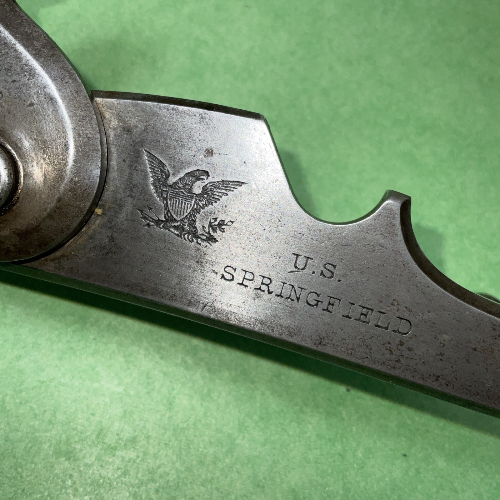 US Springfield Trapdoor Early Lock 50-70 Models 1868-69-1870 w/ Both Lock Screws