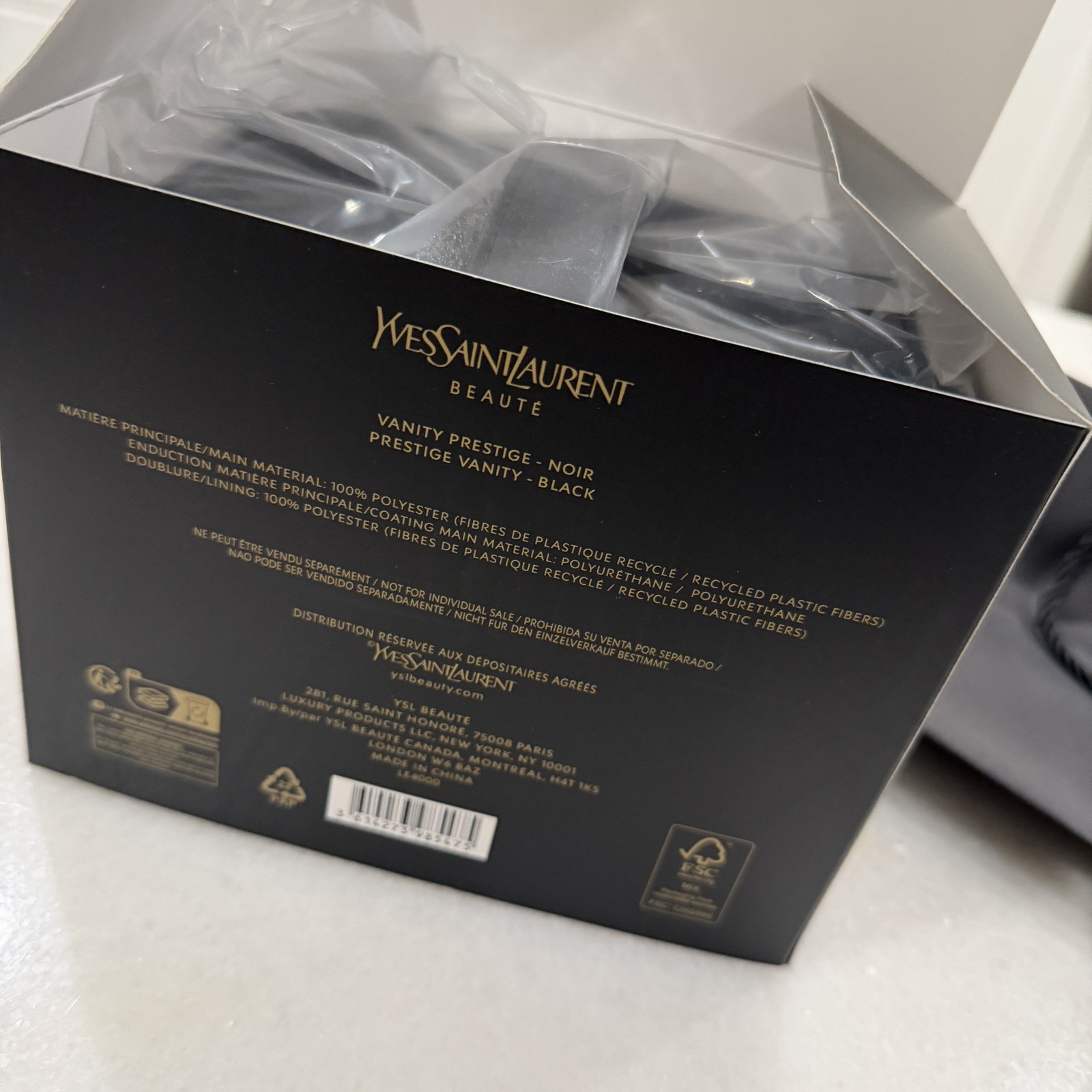 YSL Yves Saint Laurent Beaute Beauty GWP VIP Vanity Case Converted Bag Black NEW