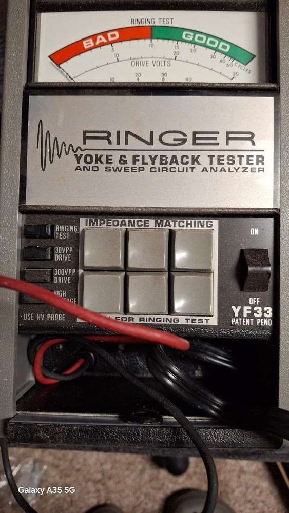 SENCORE RINGER YF33 YOKE & FLYBACK TESTER AND SWEEP CIRCUIT ANALYZER