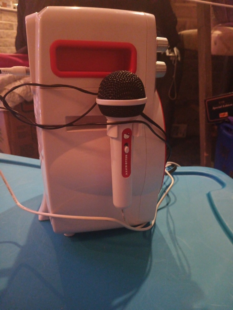 Hello Kitty Karaoke Machine CD With Microphone 2023 Model