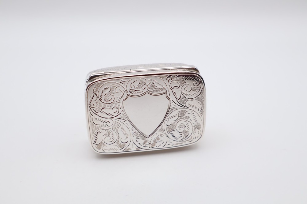Contemporary Solid Silver Snuff Box Hallmarked Sheffield 2002