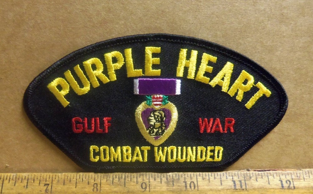 Purple Heart - Gulf War - Combat Wounded Embroidered Patch
