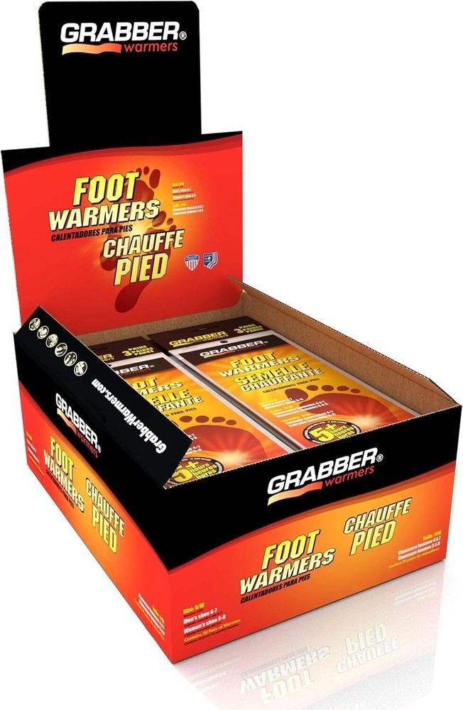 Grabber Insole Foot Warmers (Small/Medium or Medium/Large)
