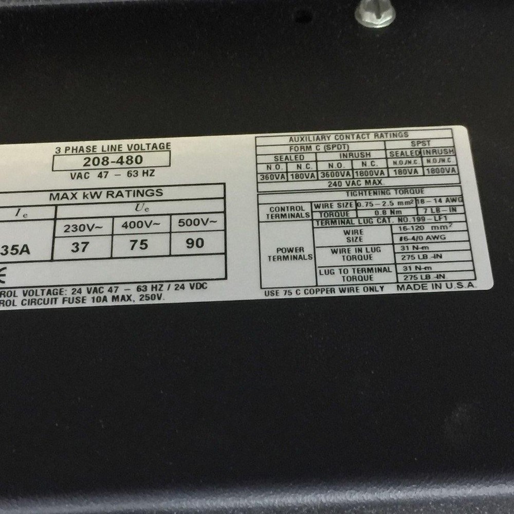 Allen-Bradley 150-B135NBR SER.A Control Module W/Motor Controller 100HP