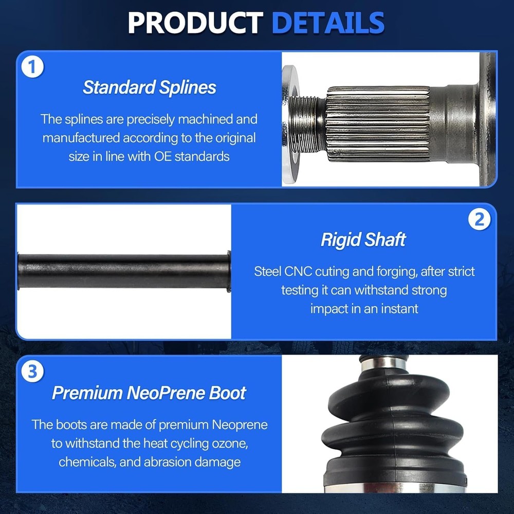CV Axle Pair for Dodge Ram 1500 2002-2011