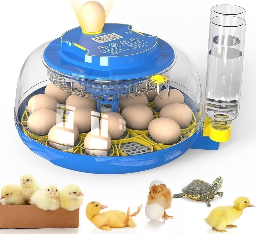 Series III - 18 Egg Automatic Incubator with Humidity & Temp Control, Black
