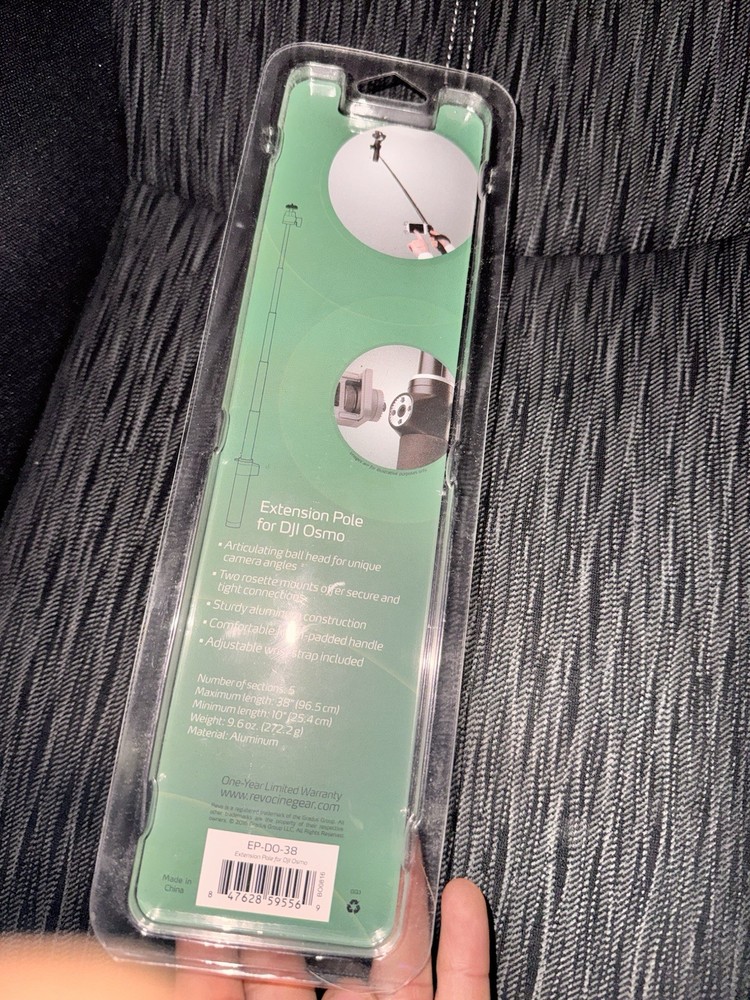 DJI Osmo Extension Pole by Revocingear (Model EP-DO-38)